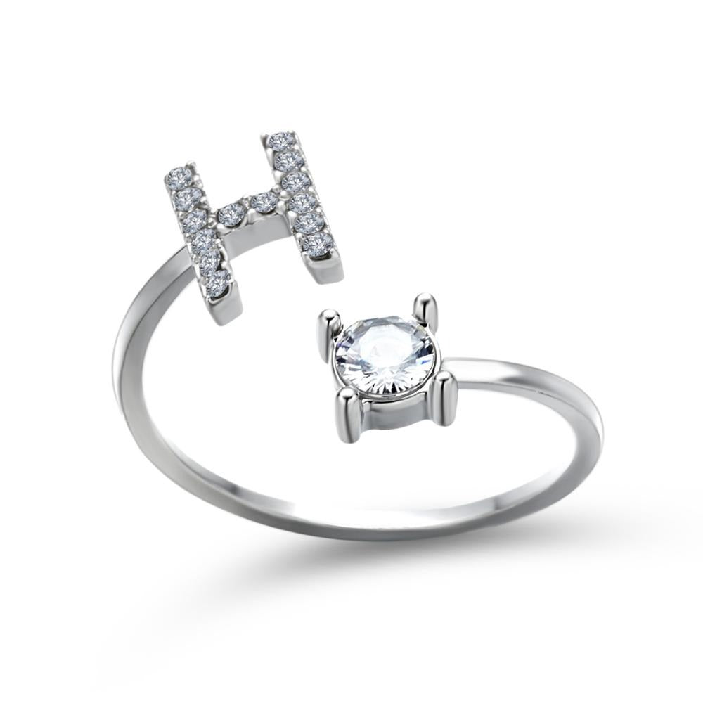 Variant image for Anpassningsbar Ring med Bokstäver i Metall för Män och Kvinnor-16