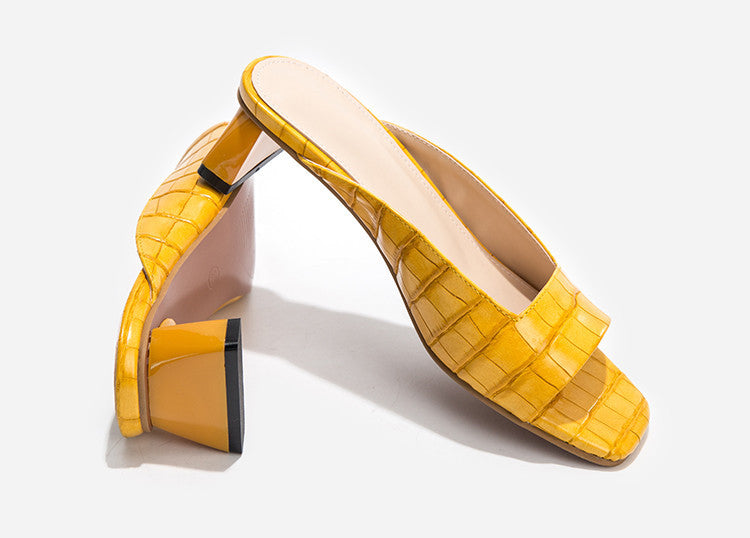 Dam Slippers Unika Tryck PU Material 4