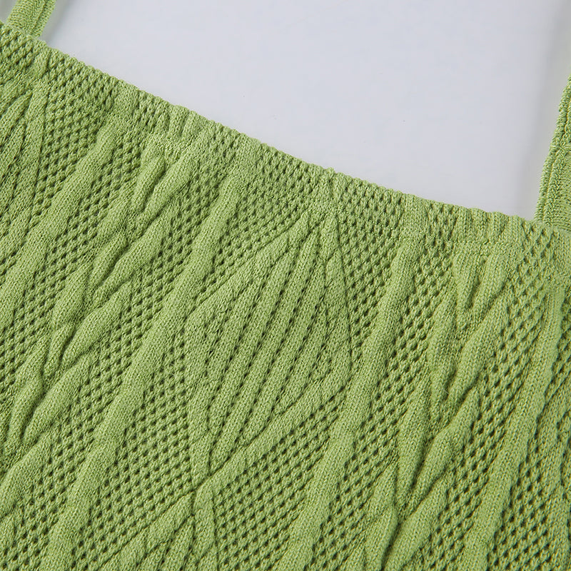 Kvinnors Mini Klänning Geometrisk Design Spaghetti Remmar Polyester-6