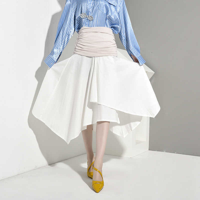 Asymmetrisk Midi Damklänning i Mjuk Bomull – Elegant Design för Fest och Vardag 3