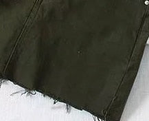 Variant image for Dam Mini Skort Franjkant Denim Bomull-4