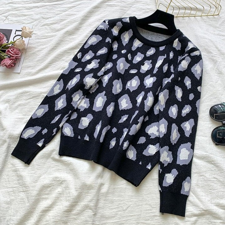 Dam Byxor Med Resår I Midjan Leopardtryck Långt Set Akryl-4