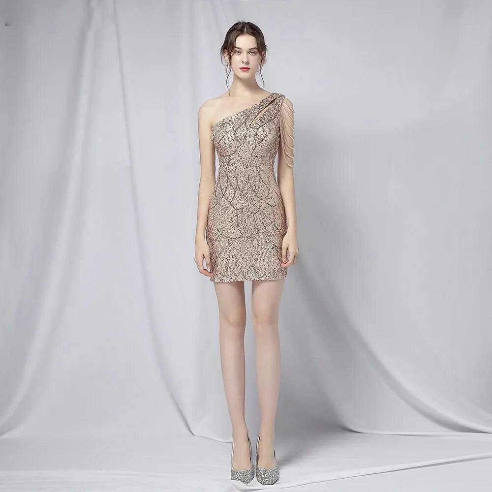 Dam Miniklänning Randig Polyester Ärmlös Elegant Slothals-2