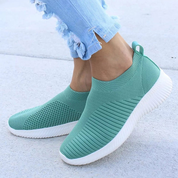 Dam Kilsneaker Bekväm Slip-On Andningsbart Tyg 4