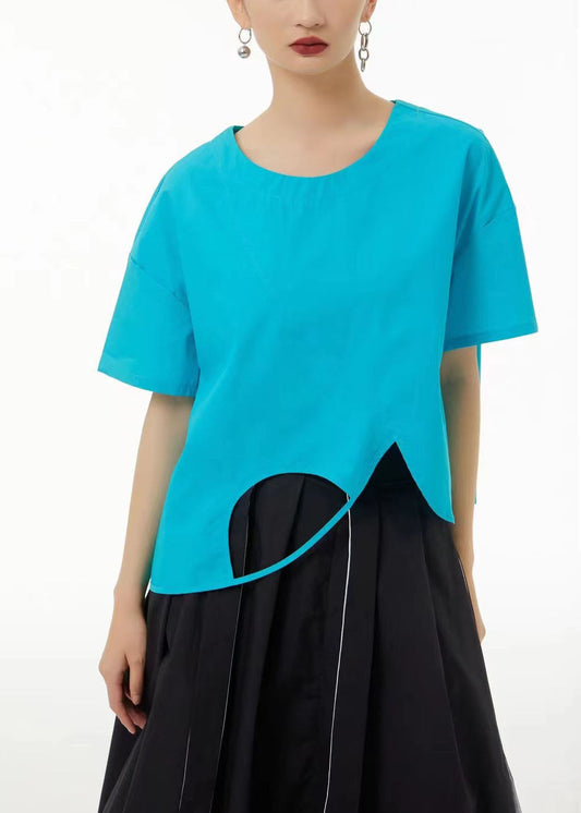 Dam Sommarblus Luftig 100% Bomull Elegant Design-1