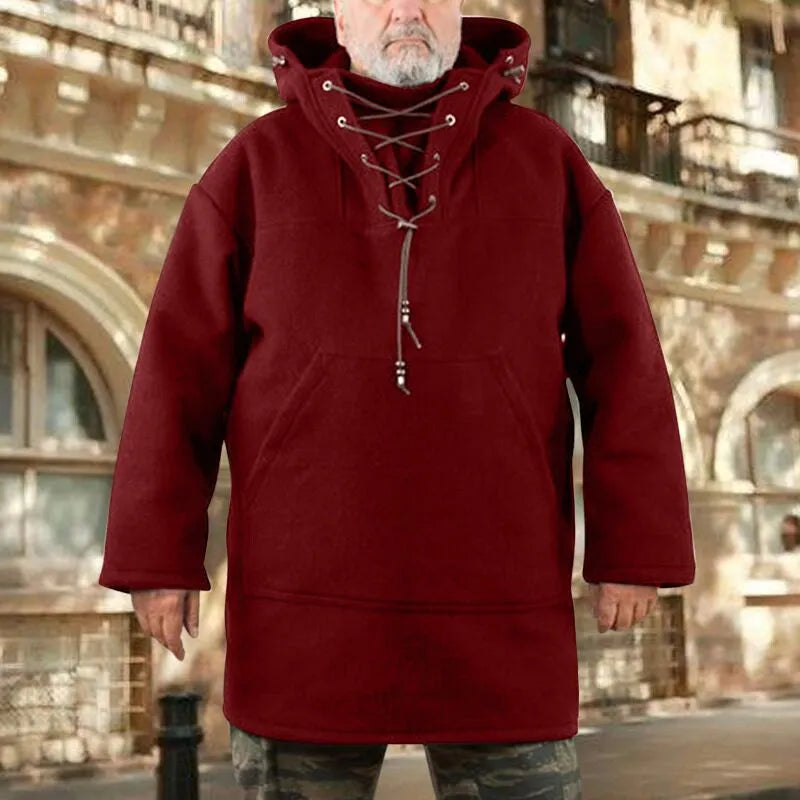 Variant image for Herrjacka Vinter Ull med Avtagbar Huva-33