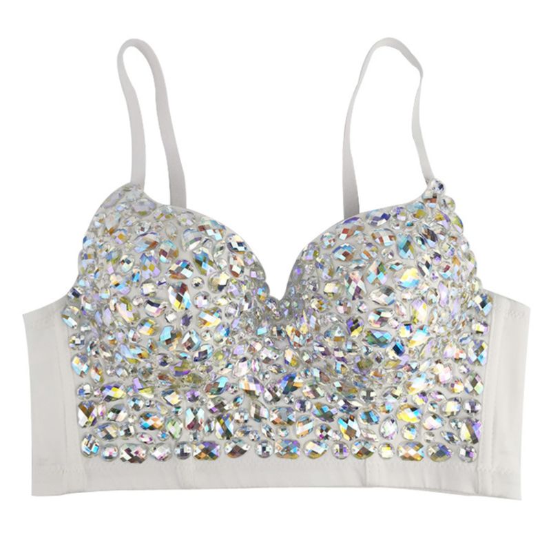Festtoppar Dam med Glittrig Detalj i Högkvalitativ Polyester-2