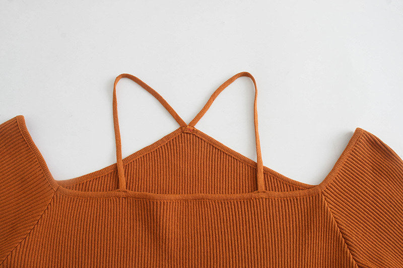 Dam V-Hals Blus med Långa Ärmar i Polyester-2