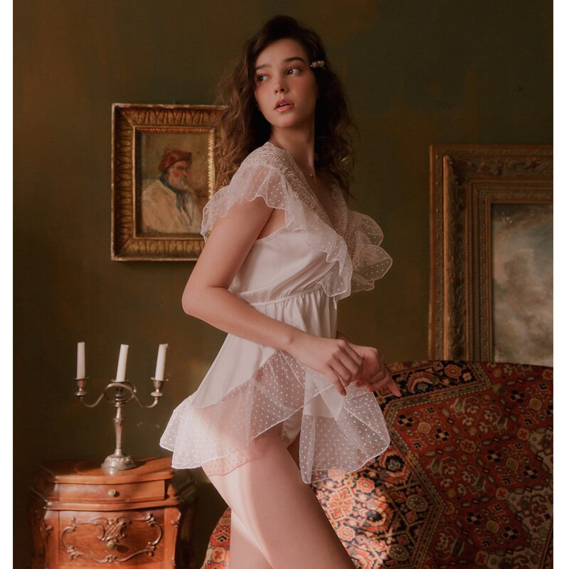 Dam Nattklänning Ärmlös V-ringning Polyester Spandex-6