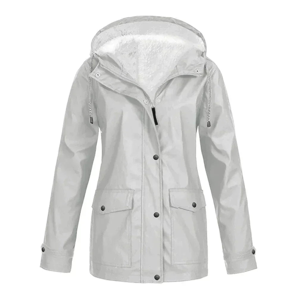 Variant image for Dam Regnjacka Fodrad Vattenavvisande Tyg Elegant-31