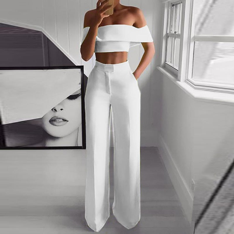 Variant image for Kvinnors Byxor Axelfri Design Polyester Bred Passform-2