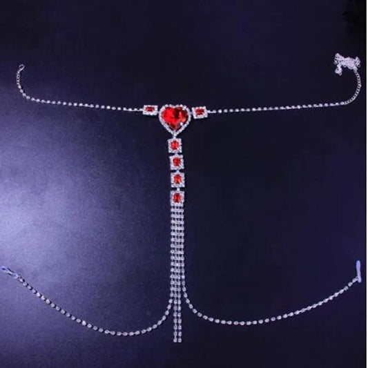 Kvinnors Kroppsmycken Rund Zinklegation med Strass-1
