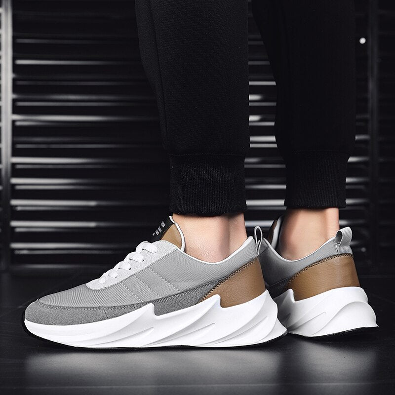Unisex Sneakers Sportig Design Textil Syntet-5
