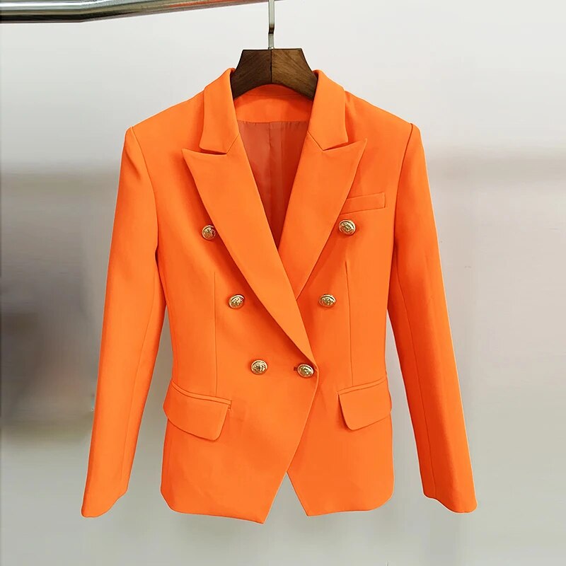 Dam Blazer Elegant Monokrom Polyester-Bomull-2