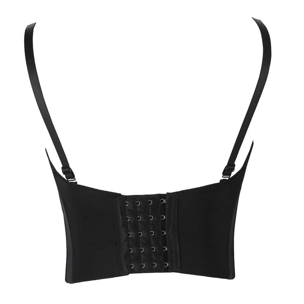 Dam Ärmlös Festtopp med Strassdetaljer Spandex Polyester-5