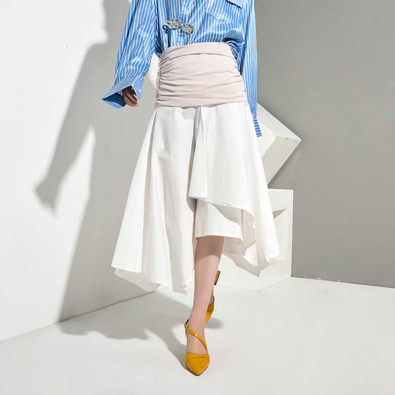 Asymmetrisk Midi Damklänning i Mjuk Bomull – Elegant Design för Fest och Vardag 2