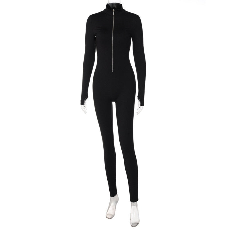 Dam Overall Vinter med Dragkedja i Polyester och Spandex-6