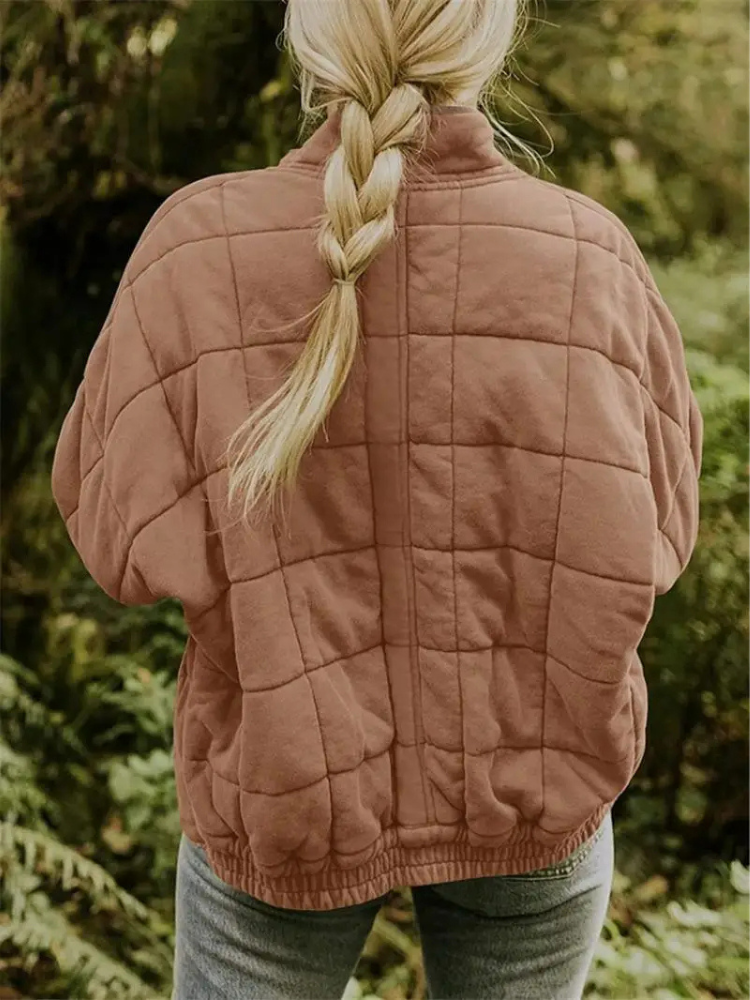 Överdimensionerad Damjacka Förtjockad Polyester för Kalla Dagar-6