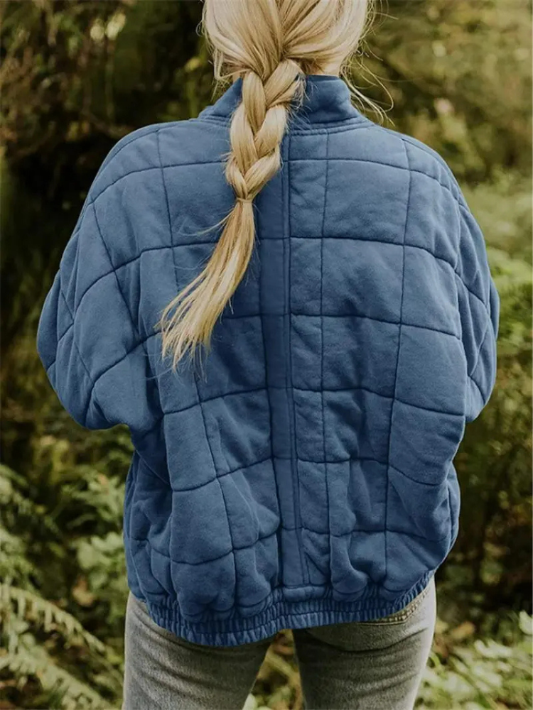 Överdimensionerad Damjacka Förtjockad Polyester för Kalla Dagar-4