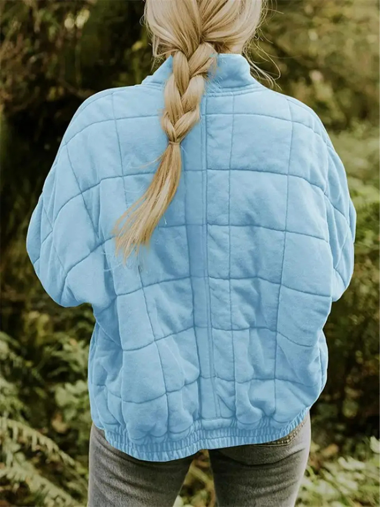 Överdimensionerad Damjacka Förtjockad Polyester för Kalla Dagar-5