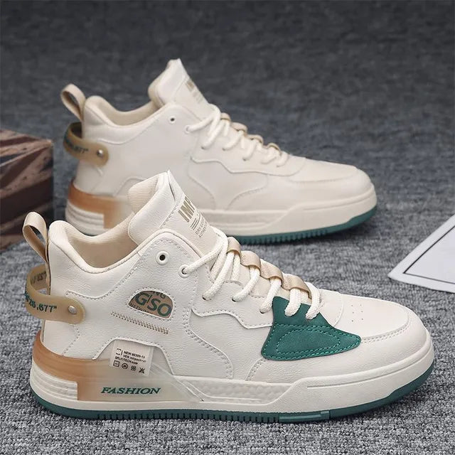 Dam Hög-top Sneakers Syntetisk med Kontrastdetaljer-2