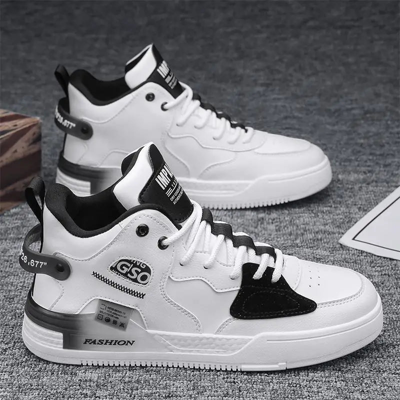 Dam Hög-top Sneakers Syntetisk med Kontrastdetaljer-3
