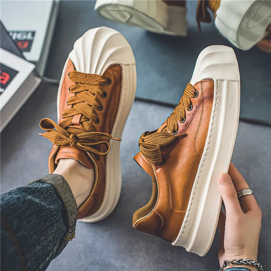 Herrskor Sneakers Klassisk LĂ€der Kontrast Sula 0