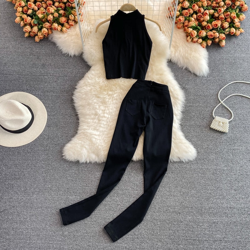 Snygga Byxor Dam Geometrisk Stil Medium Midjehöjd Polyester 4