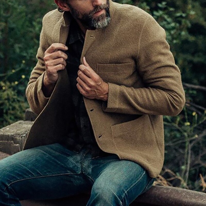 Ullväst för Herr med Knappstängning – Elegant Design, Komfortabel Passform, Mångsidig Stil, Finns i S-XL 10