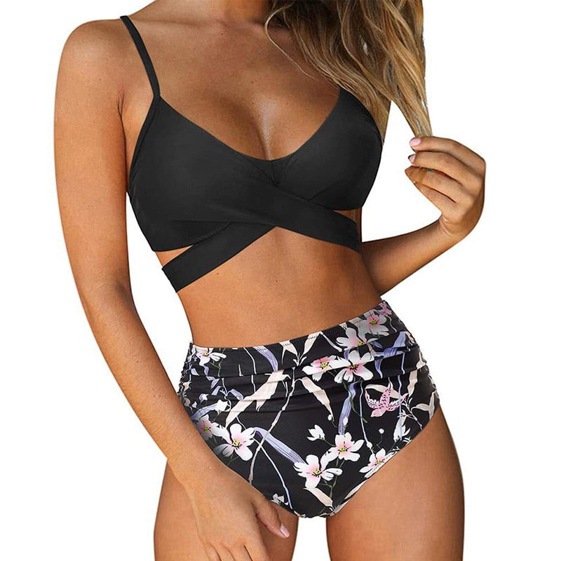 Variant image for Damernas Bikini Hög Midja Trendig Nylon-17