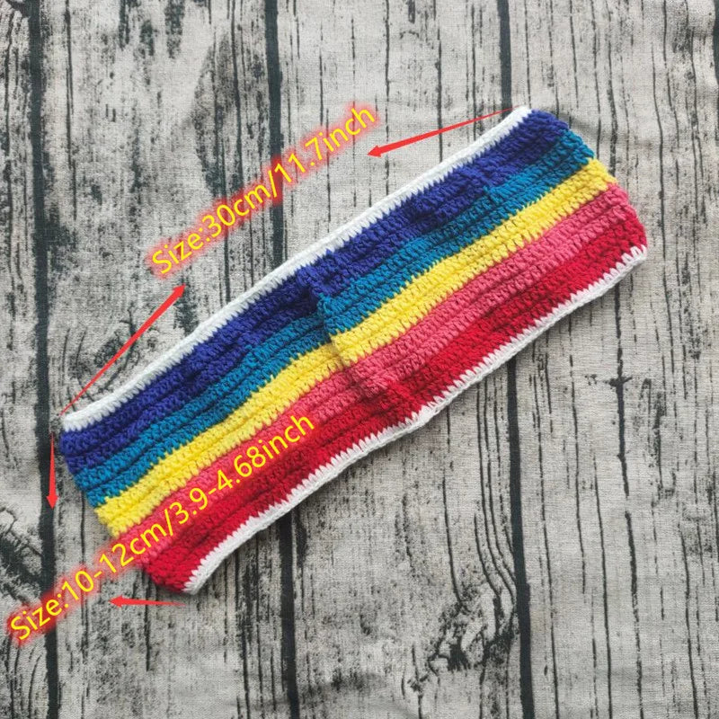 Dam Bandeau Bikini Randmönster Polyester-4