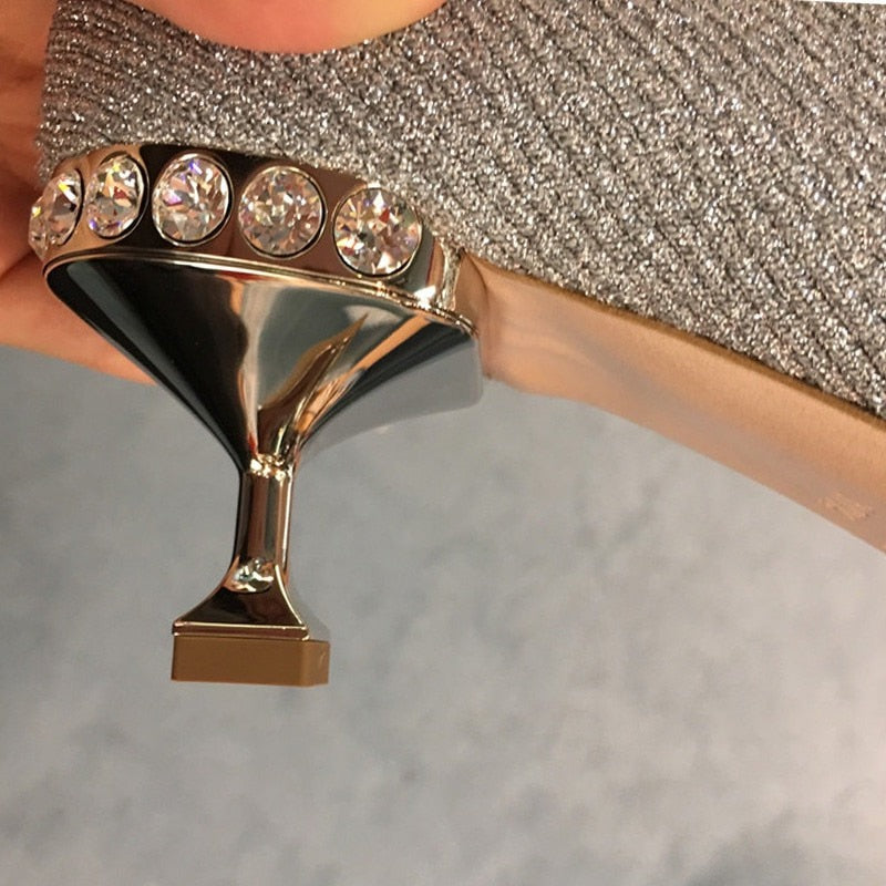 Kvinnors Ankelskor Spetsig Tå Syntetisk Material-5