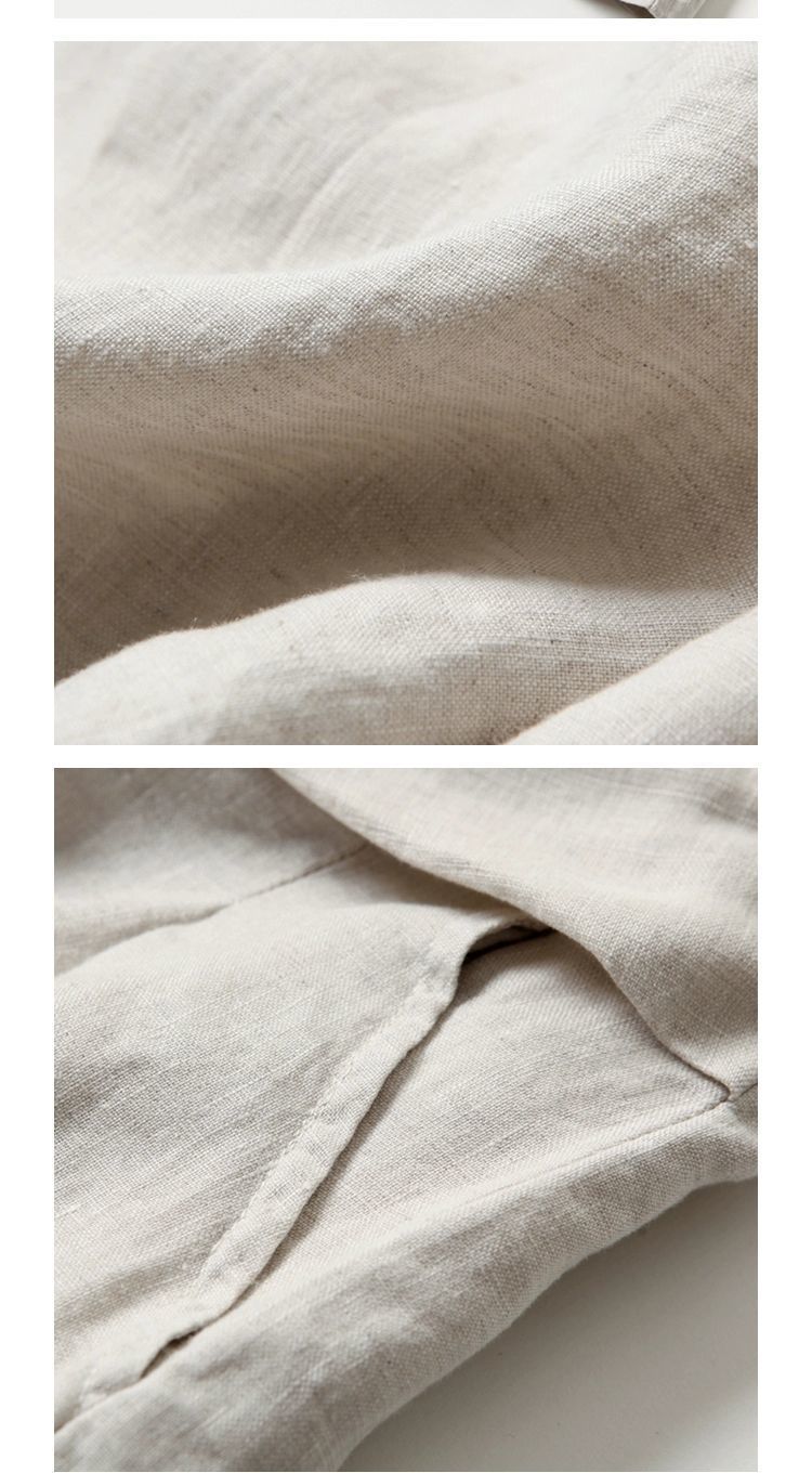 Dam Bred Benbyxor Hög Midja med Resår i Midjan Snygga Bomullsblandning 4