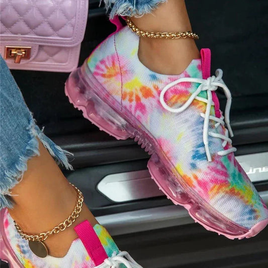 Kvinnors Sneakers Ortopedisk Design Andningsbara Syntetiska Tyger 1