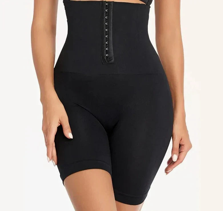 Kostymbyxor Dam Hög Midja Kontrollerande Material för Elegant Stil-3