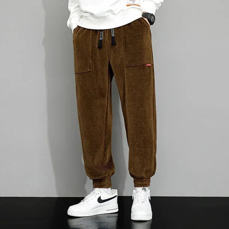 Mäns Joggingbyxor Avslappnad Isolerande Material 11