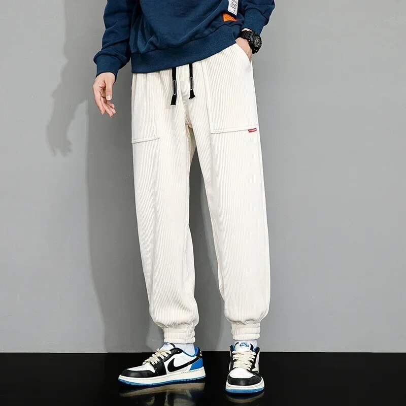 Mäns Joggingbyxor Avslappnad Isolerande Material 13