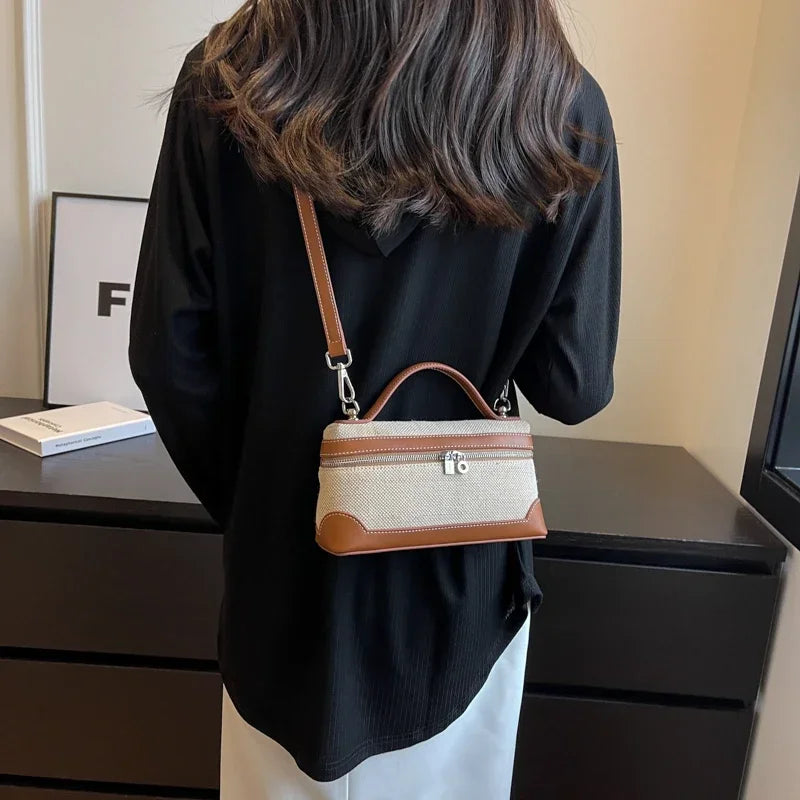 Crossbody Väska Justerbar Hållbar Canvas 3