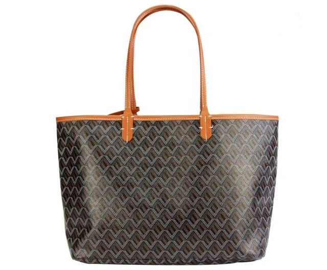 Kvinnors Handväska Elegant Monogram Hållbart Tyg-3