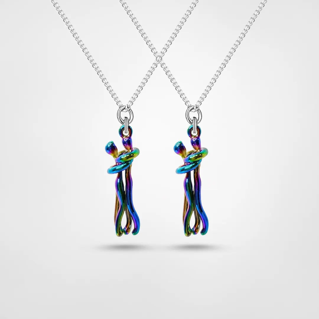 Halsband för Par Unik Design Rostfritt Stål Justerbart-6