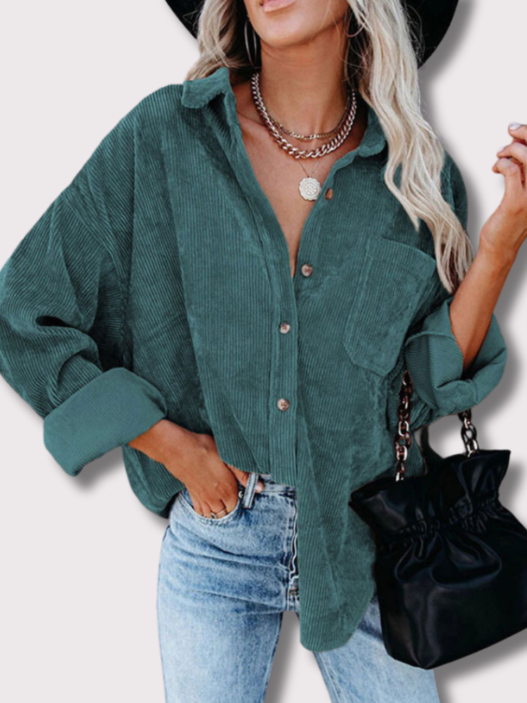 Dam Kappa Polo Stil Kord Polyester och Bomull-2