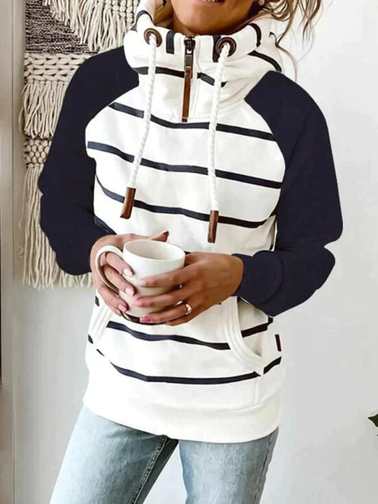 Herr Sweatshirt Urban Stripes Kort Blixtlås 100% Bomull-1