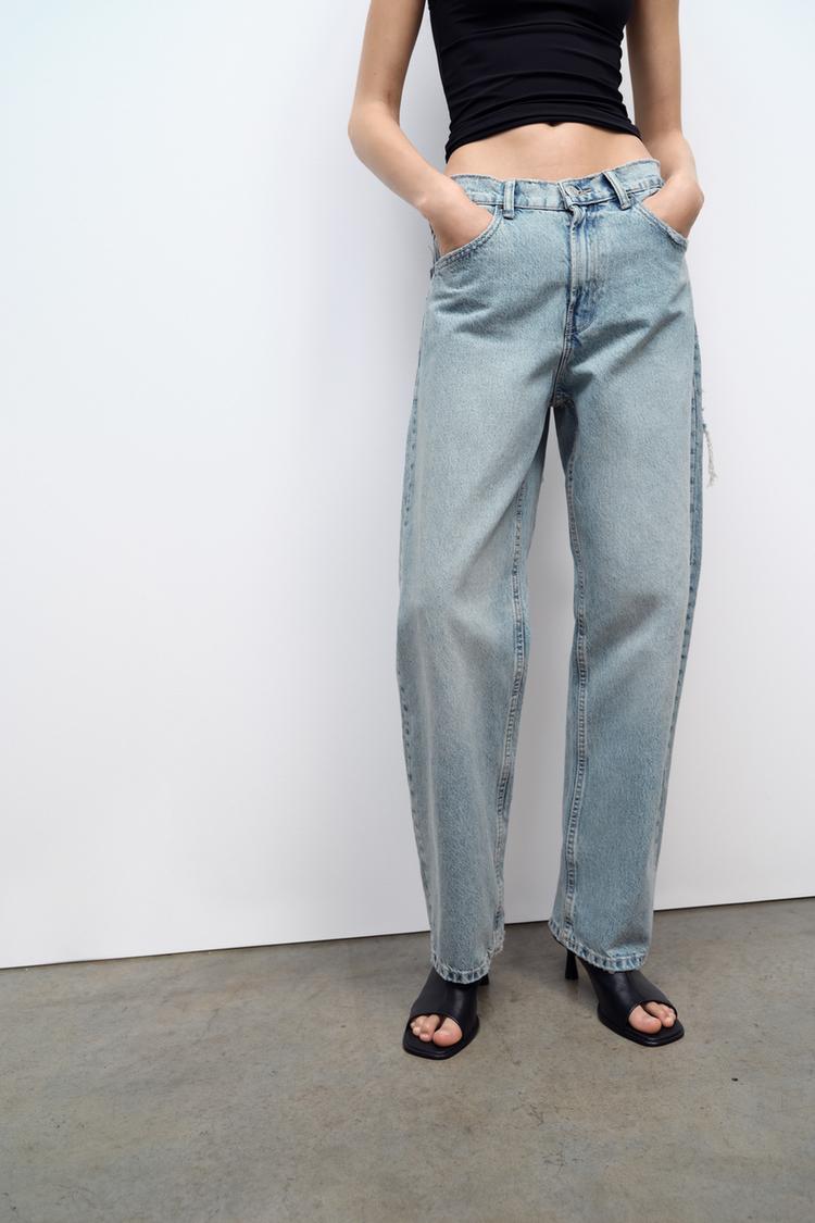 Kvinnors Fickjeans Mångsidig Denim med Praktiska Fickor 5