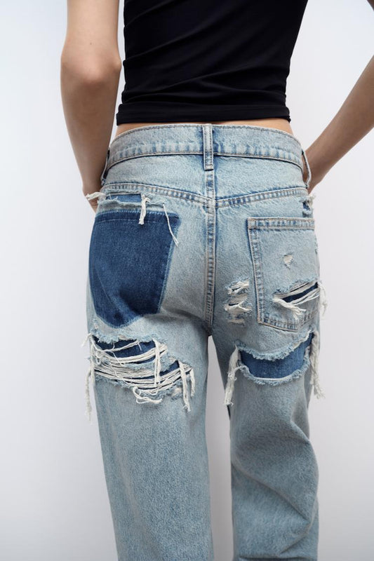 Kvinnors Fickjeans MÄngsidig Denim med Praktiska Fickor 1