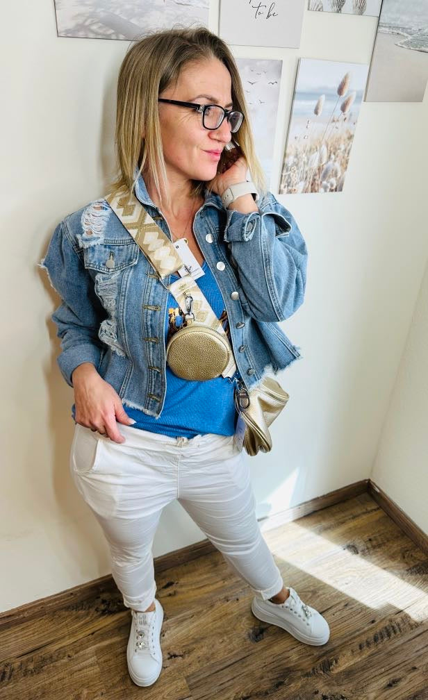 Dam Joggingbyxor med Glitterband Mjuk Bomull-6