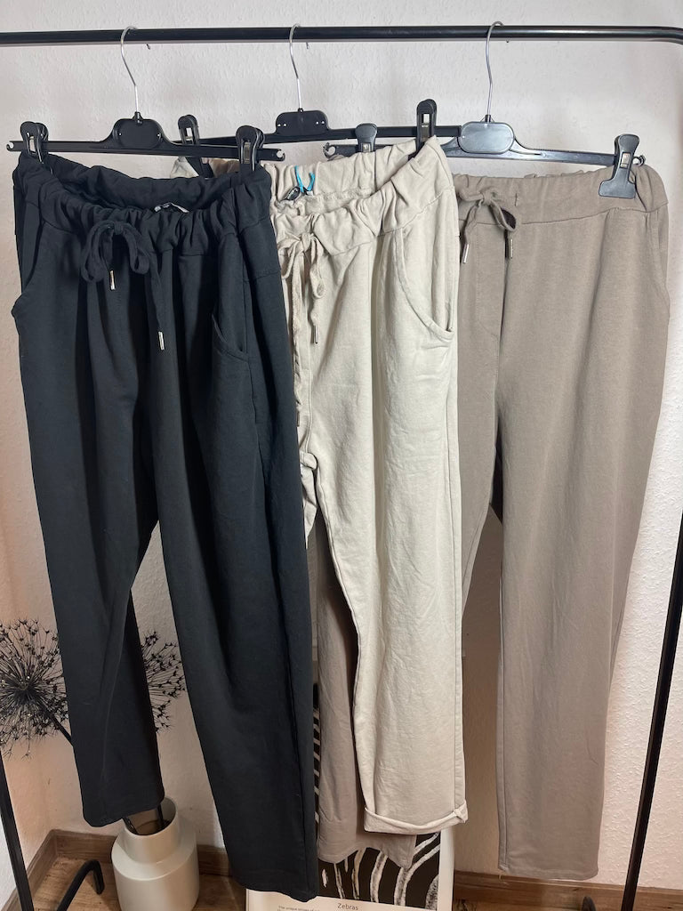 Dam Joggpants Avslappnad Tjockt Material-3