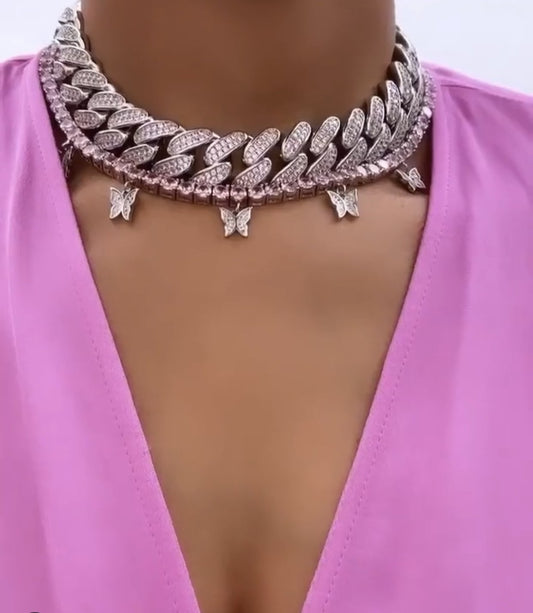 Dam Mini Halsband Filigran FjÀril Metall-1