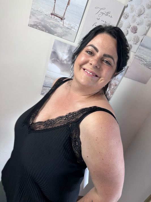 Dam Plus-storlek Top Avslappnad LĂ€tt Material 1