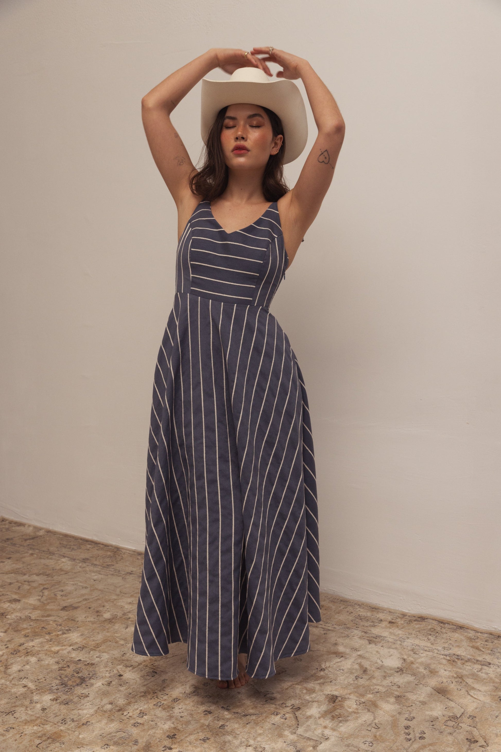 Damklänning A-silhuett Spaghettiband Polyester för Kvinnor-2