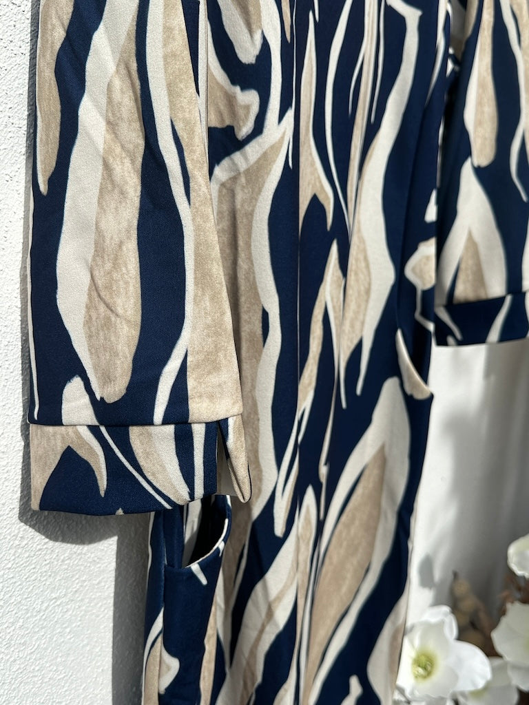 Fina Dam Klänningar med Tryck i Tjock Polyester för Vardag och Fest-4